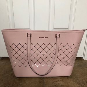 michael kors pink rose gold bag